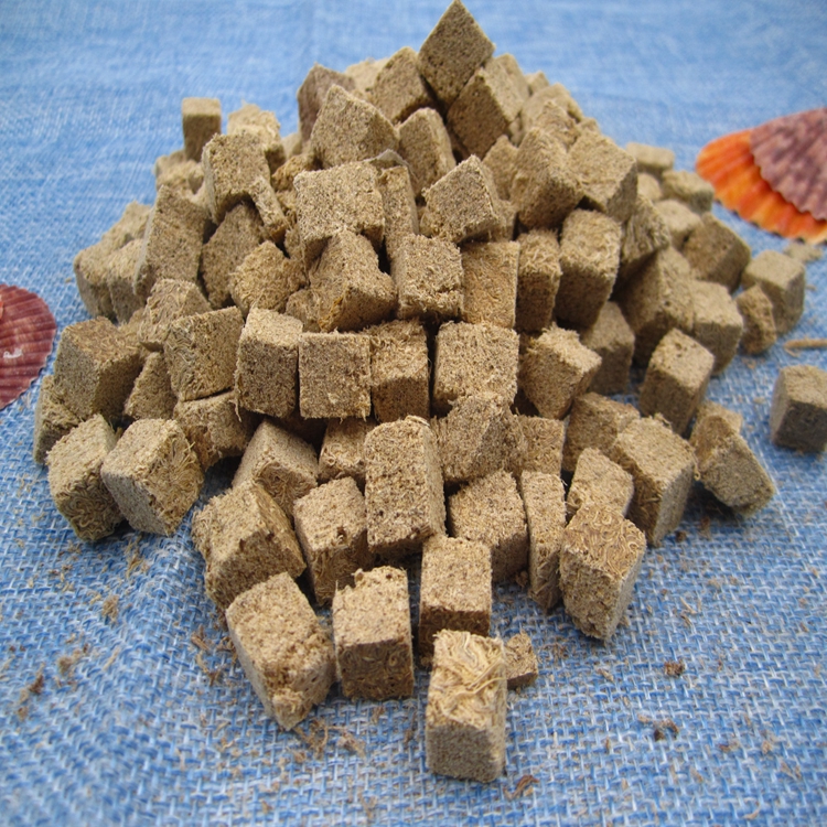 Brine shrimp block fish feed